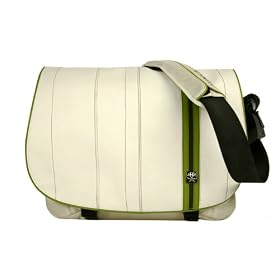 Crumpler Ugly Divorce 15"W Leather Laptop Shoulder Bag - White