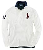 Polo Ralph Lauren Classic-Fit Number Collar Big Pony Rugby, Cream