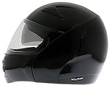 Eclipse Gloss Black Full Face DOT Modular Motorcycle Helmet