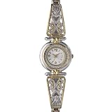 Merona® Two-Tone Half-Filigree Bangle Expansion Watch 
