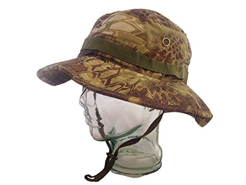 DLP Tactical Boonie Hat with Velcro Panels, Kryptek Mandrake