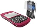iTALKonline HYBRID Case/Cover/Skin & LCD Screen/Scratch Protector For BlackBerry 9000 Bold - Pink