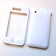 Apple iPhone 3G 3GS Rubberized Snap On Protector Hard Case (Without Belt Clip Hole) White
