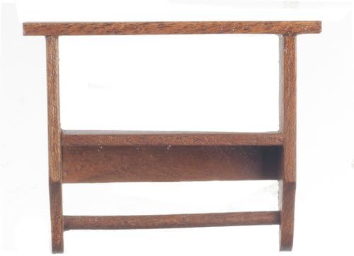Dollhouse Miniature 1:12 Scale Walnut Kitchen Wall Shelf T6365