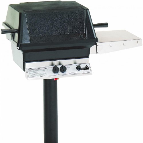Pgs A30 Cast Aluminum Propane Gas Grill On Inground Post Patio and