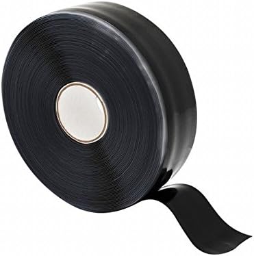 Vypar Products TPE-X36B 10 Pack 1in. x 36ft. X-Treme Self-Fusing Silicon Rubber Tape, Black
