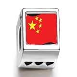 Soufeel China Flag Heart European Bead Charm Fits Pandora/Chamilia/Troll/Biagi Bracelets Reviews