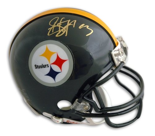 Troy Polamalu Autographed/Hand Signed Pittsburgh Steelers Mini Helmet