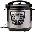 Power Pressure Cooker XL 8 Quart, Digital Non Stick Stainless Steel Steam Slow Cooker and Canner