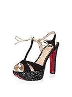 P1 Sandalias de tacón (Negro)