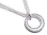Designer Style Double Hoop Necklace Jewelry