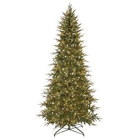GKI Bethlehem Lighting Frasier 9-Foot Slim Christmas Tree Prelit with Clear Lights