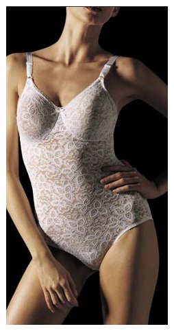 Bali Women's Stretch Lace Body Briefer #7432