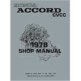 1978 HONDA ACCORD CVCC Shop Service Repair Manual Book by Honda