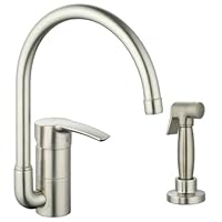 GROHE 33 980 EN1 Eurostyle Kitchen Faucet with Hose and Spray, Brushed Nickel