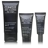 Clinique Skin Supplies for Men Anti-Aging Defense 3 Piece Set 3 Piece Set