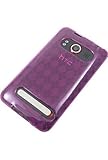 Crystal Skin TPU Glove PINK With Diamonds Design Soft Cover Case for HTC EV ....
