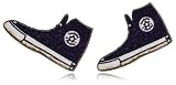 Handmade Purple Converse Chuck Taylor Sneakers 14K Gold Post Fashion Stud Earrings