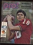 October 4th 1971 NFL Oakland Raiders & Cleveland Browns Program + Ticket Stub - NFL Football Tickets