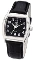 Umbro Gents black leather strap analogue with black dial