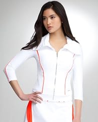 Mesh Inset Tennis Jacket - BEBE SPORT