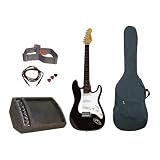 Standard Electric Guitar and Amplifier Kit, Black Guitar