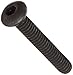 Class 12.9 Alloy Steel Socket Cap Screw, Black Oxide Finish, Button Head, Internal Hex Drive, Meets ISO 7380, 20mm Length, Fully Threaded, M4-0.7 Metric Coarse Threads, Imported (Pack of 100)