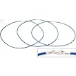 Leather Cord Necklaces Blue 18" 3Pcs
