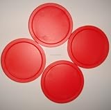 Air Hockey Arcade Quality - 4 x 50mm Pucks Red