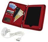 rooCASE Executive Folio Full Genuine Leather Case for Apple iPad 3G Wi-Fi with Travel Wall Charger