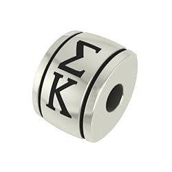 Sigma Kappa Barrel Sorority Bead Fits Most Pandora Style Bracelets Including Pandora Chamilia Biagi Zable Troll and More. High Quality Bead in Stock for Immediate Shipping