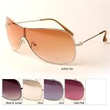 Urban Boundaries - Hollywood Oversized Fashion Aviator Sunglass - 6535