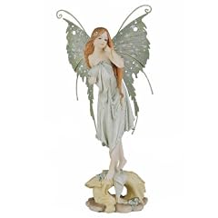 Stehende Elfen Deko Figur Green Fairy
