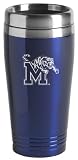 University of Memphis - 16-ounce Travel Mug Tumbler - Blue