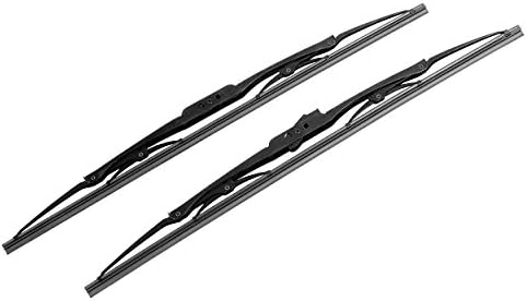 New Premium Car Windscreen Windshield Wiper Blade Set Of 2 &amp; Metal Arm Size 18
