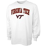 Virginia Tech Hokies White Bare Essentials Long Sleeve T-shirt