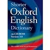 Shorter Oxford English Dictionary on CD-ROM Version 3.0