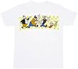 Popeye Characters Marching White T-shirt Tee