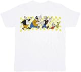  : Popeye Characters Marching White T-shirt Tee