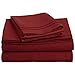 Elegant Comfort 1500 Premier Wrinkle & Fade Resistant Hotel Quality Ultra Soft Luxurious 4-Piece Bed Sheet Set with Deep Pockets, Twin/Twin XL Burgundy