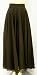 Ankle Length Chiffon Skirt in Black