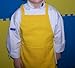 CHEFSKIN Yellow Apron Kids Children Fits 7-12 Yr Olds 19x28 Inches Real Fabric 100% Poly