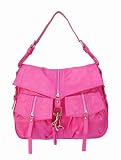 Medium Pink Faux Leather Handbag Purse (FR-002-Pink)