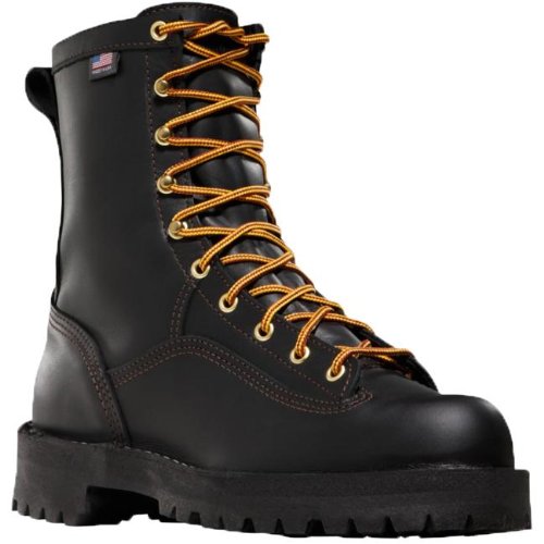 Danner Unisex Rain Forest Insulated (200 g) Work Boot,Black,7.5 D US
