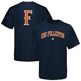 adidas Cal State Fullerton Titans Navy Blue Relentless T-shirt