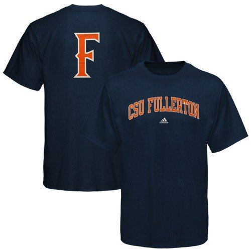  adidas Cal State Fullerton Titans Navy Blue Relentless T-shirt