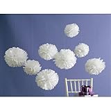 Martha Stewart Crafts Pom Poms, Medium White
