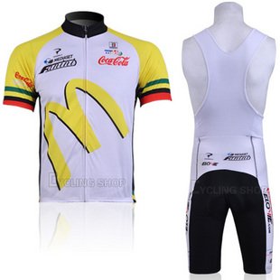 Tour de France boutique / new short-sleeved jersey / outdoor bike clothing / bike clothing / 11 McDonald's yellow and white strap(available Size:S, M, L, Xl, Xxl,XXXL) Free Shipping