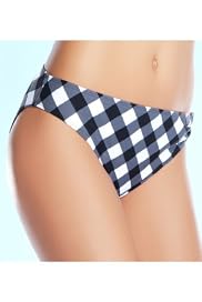 Low Rise Check Hipster Bikini Bottoms [T52-1329P-S]