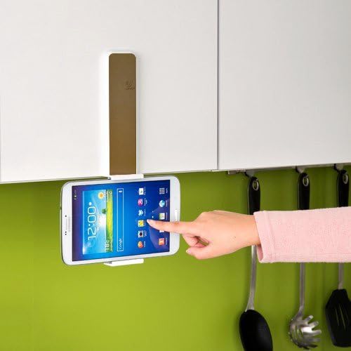 One Touch Universal Kitchen Sink Door , Mirror , Mount Holder for Apple Iphone 5 5s 5c 4s 4, Ipod Touch , Samsung Galaxy S5 S4 S3 S2 S Note2 Note3 Note 8.0 , LG G G2 G3 G PRO G pad 8.3 , HTC One, Nokia Lumia 920 , Google Nexus 5 4 , Lenovo Tablet 8 , ASUS Memo 8 , Cell Phone , Mobiles , Smartphone , Android Phone , Pda , Mp4 , Mp4, Gps , Width Less Than 5.5 Inch (Brown)